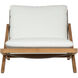Bari Natural / Stinson White Outdoor Lounge Chair